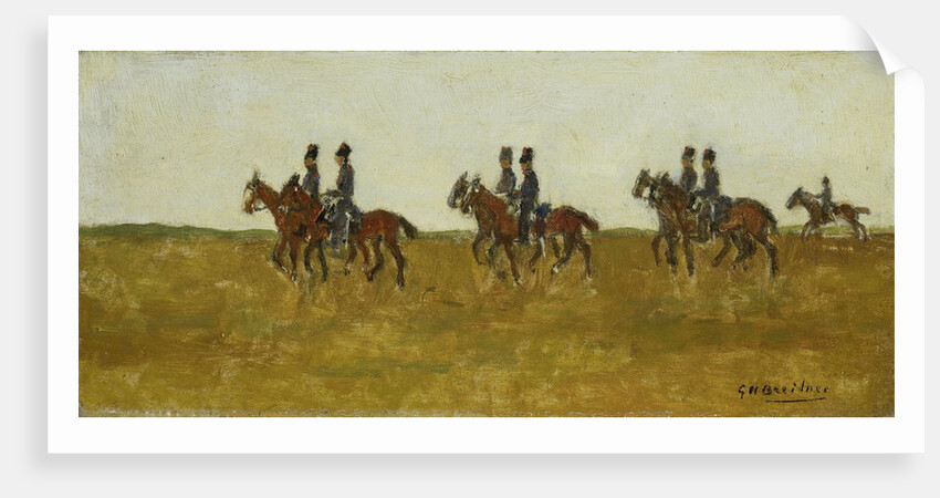 Hussars in the open field by George Hendrik Breitner