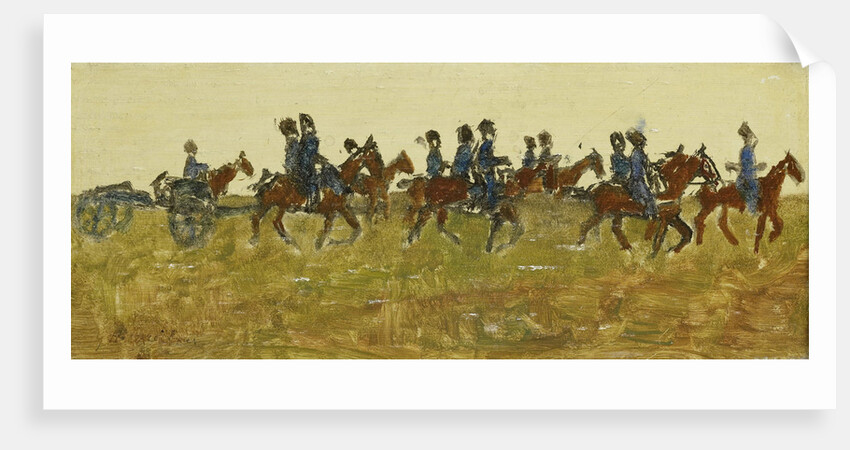 Hussars on maneuver by George Hendrik Breitner