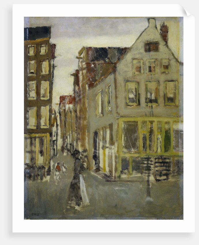 Lauriergracht near to the Tweede Laurierdwarsstraat, Amsterdam, The Netherlands by George Hendrik Breitner