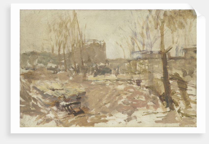 Building plot on the De Clercqstraat by George Hendrik Breitner