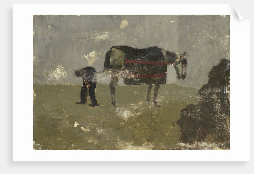 Farrier with horse by George Hendrik Breitner