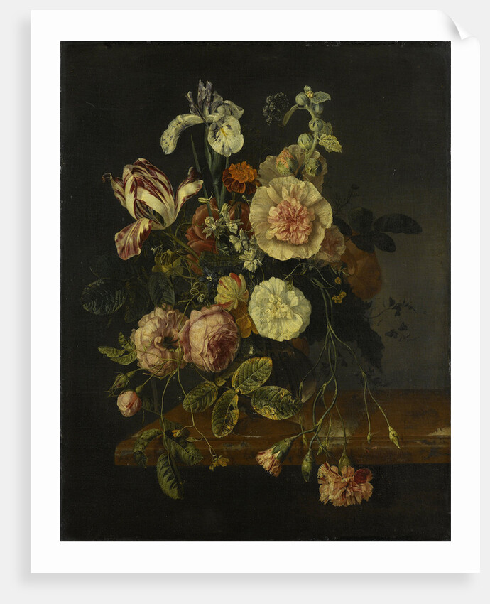 Still life with flowers by Jacob van Walscapelle