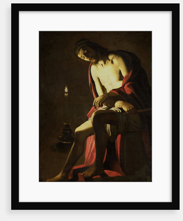 Christ seated on the cold stone by Anonymous