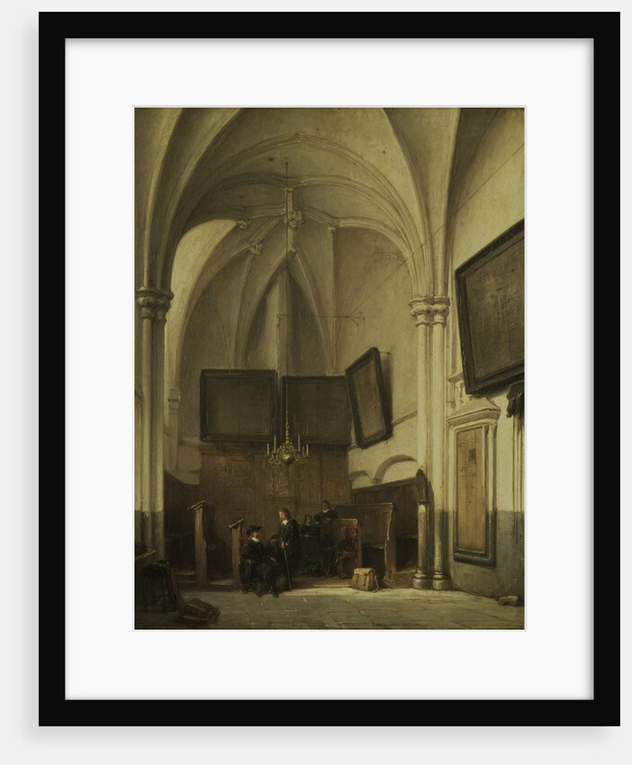 The vestry of the Sint Stevens Church Nijmegen, The Netherlands by Johannes Bosboom