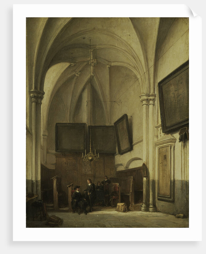 The vestry of the Sint Stevens Church Nijmegen, The Netherlands by Johannes Bosboom