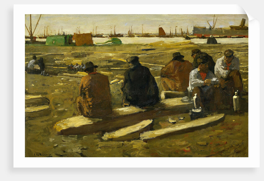 Lunchtime at the Building Site on the Van Diemenstraat in Amsterdam by George Hendrik Breitner