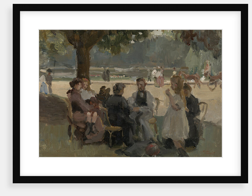 In the Bois de Boulogne near Paris France by Isaac Israels