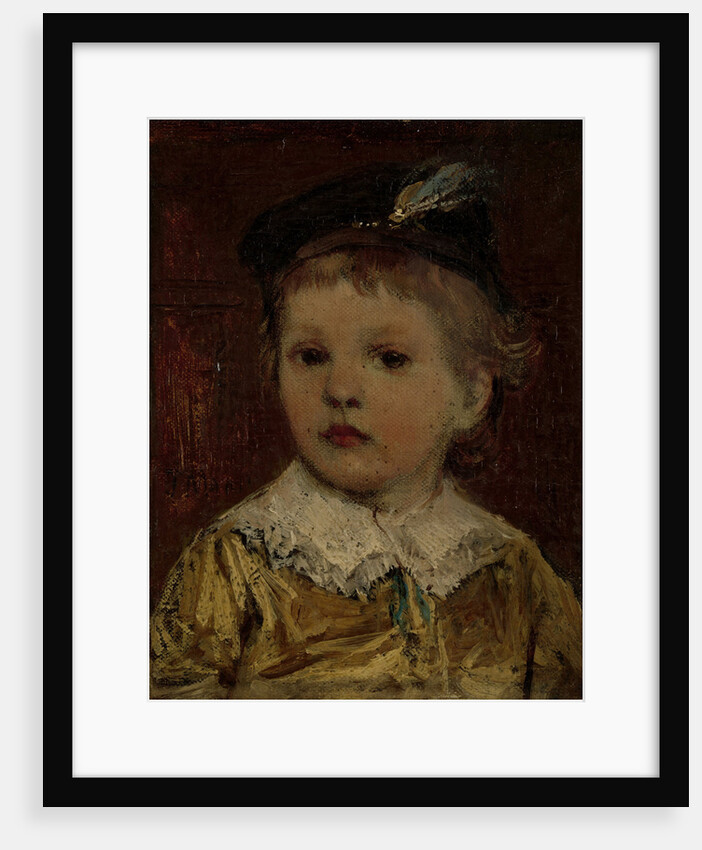 Portrait of Willem, presumably Willem Matthijs Maris Jbzn, son of Jacob Maris by Jacob Maris