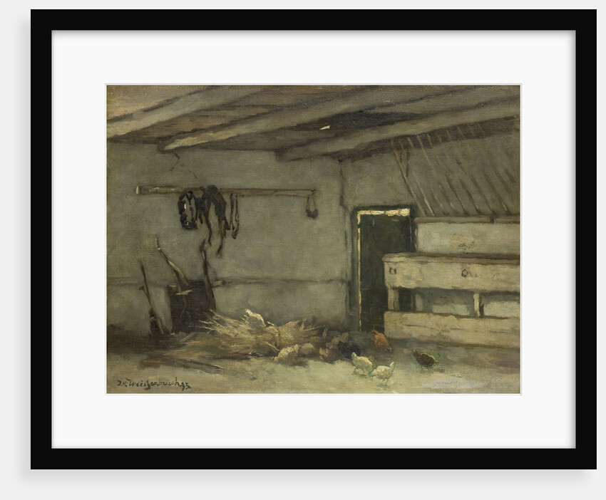 Stable Interior by Johan Hendrik Weissenbruch