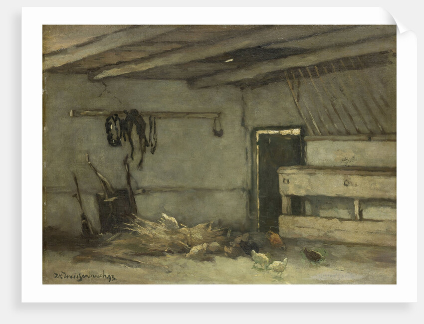 Stable Interior by Johan Hendrik Weissenbruch