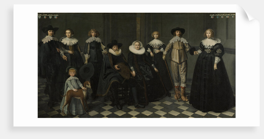 Portrait of the Family of Dirck Bas Jacobsz, Burgomaster of Amsterdam by Dirck Dircksz. van Santvoort