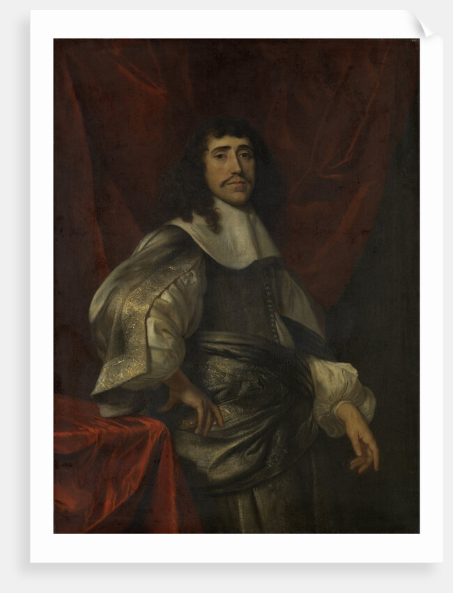 Portrait of a man, thought to be Christoffel van Gangelt by Jacob van Loo