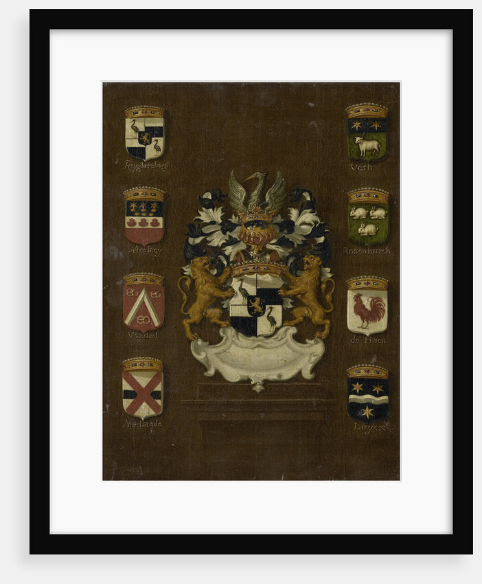 Coat of Arms of Jan van Reyersbergh with its eight quarterings by Anonymous
