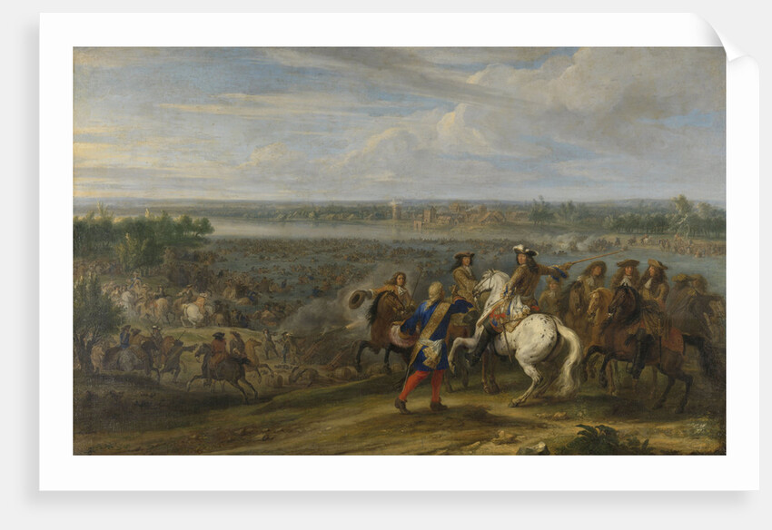 Louis XIV Crossing into the Netherlands at Lobith by Adam Frans van der Meulen
