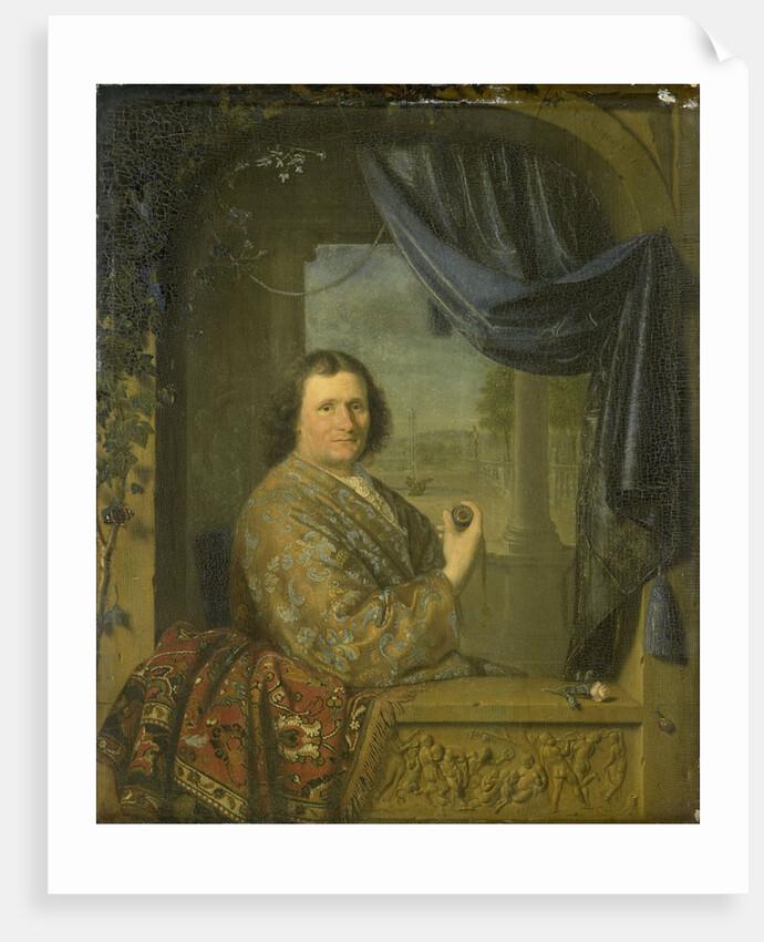 Portrait of a Man with a Watch by Pieter Cornelisz. van Slingelandt