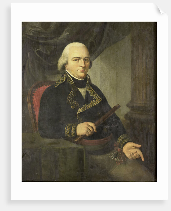 Portrait of Pieter Gerardus van Overstraten, Governor-General of the Dutch East Indies by Adriaan de Lelie