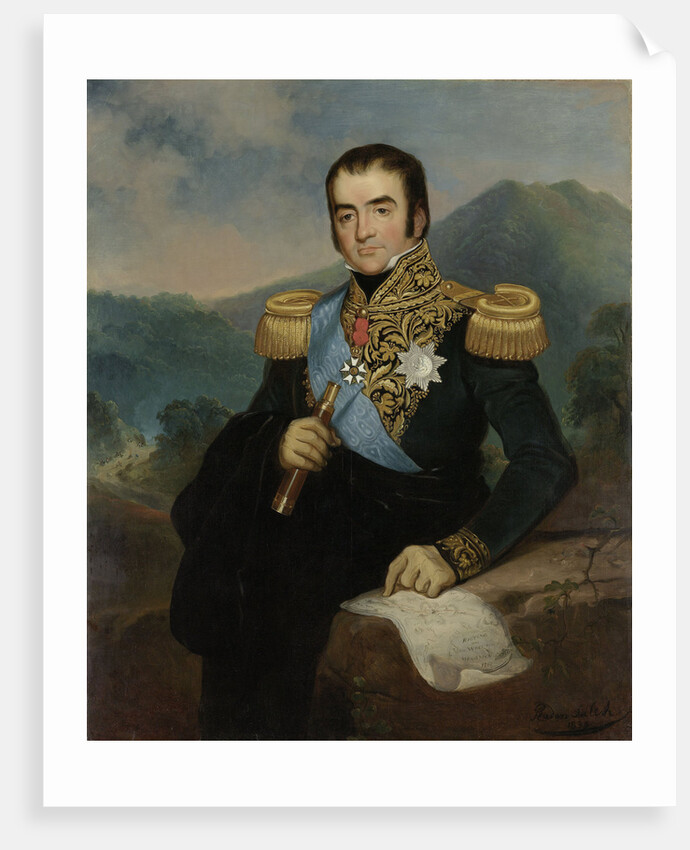 Posthumous Portrait of Herman Willem Daendels, Governor-General of the Dutch East Indies by Raden Sarief Bastaman Saleh