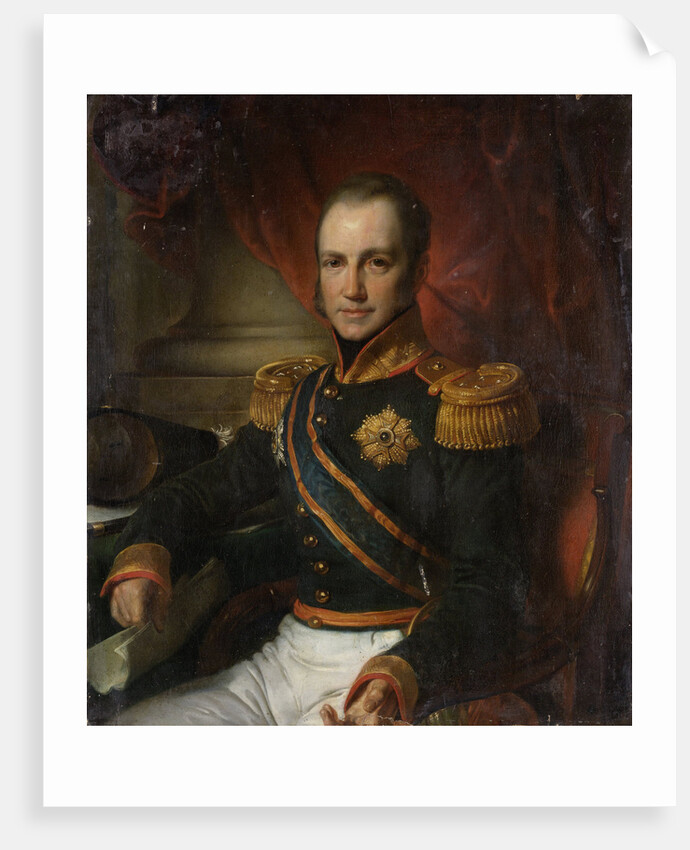 Portrait of Godart Alexander Gerard Philip, Baron van der Capellen, Governor-General of the Dutch East Indies by Cornelis Kruseman
