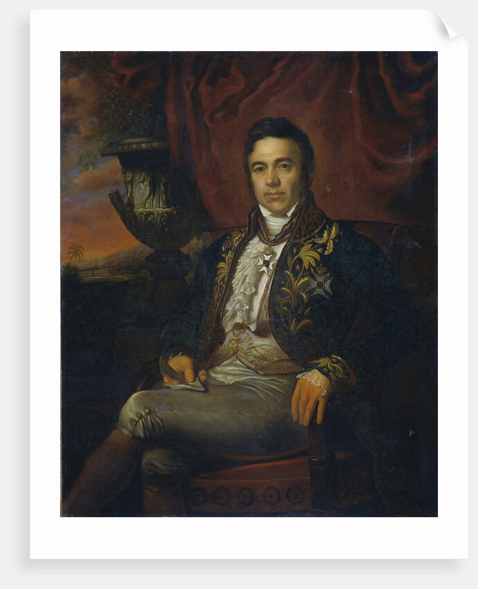 Portrait of Jean Chrétien Baud, Governor-General ad interim of the Dutch East Indies by Raden Sarief Bastaman Saleh