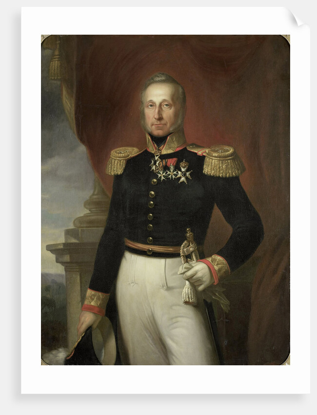Portrait of Dominique Jacques de Eerens, Governor-General of the Dutch East Indies by Cornelis Kruseman