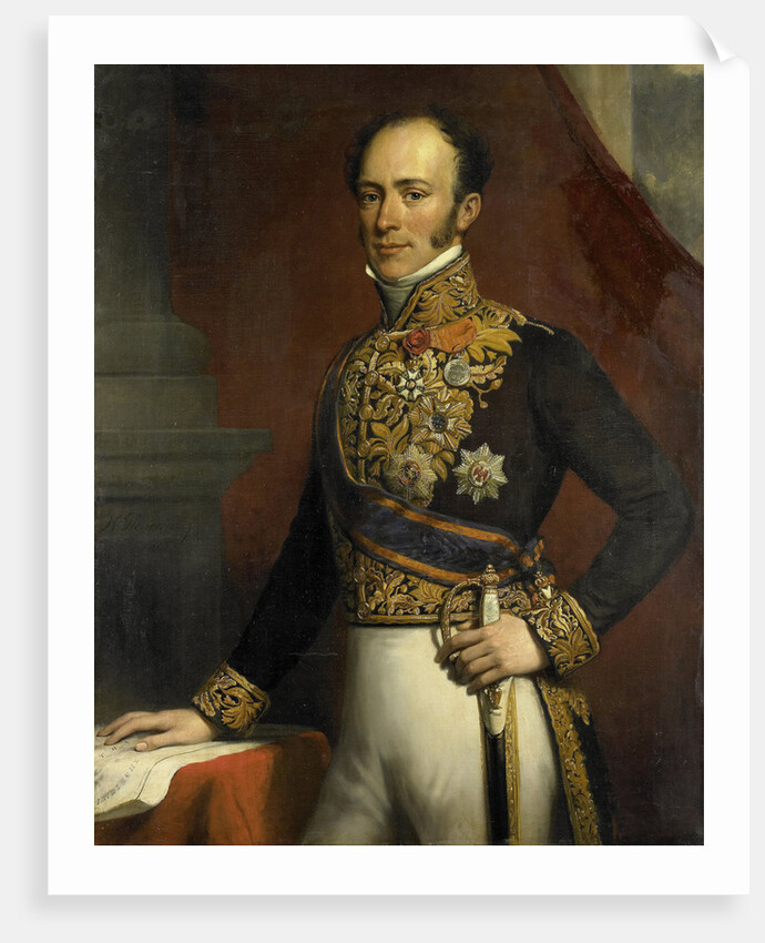Portrait of Jan Jacob Rochussen, Governor-General of the Dutch East Indies by Nicolaas Pieneman