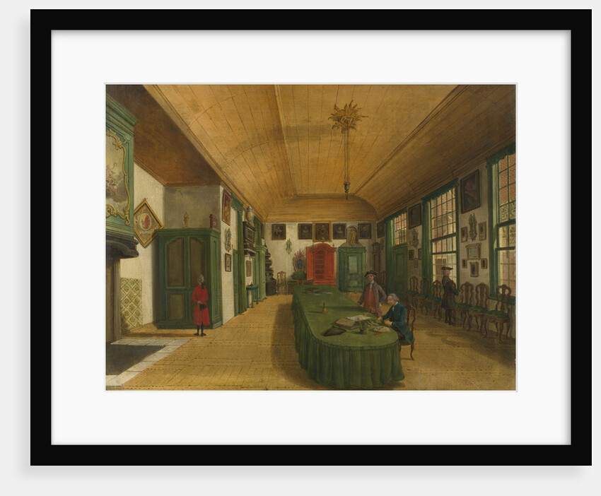 Interior of the Hall of the Art Is Obtained by Labor Society in Leiden, The Netherlands by Paulus Constantijn la Fargue