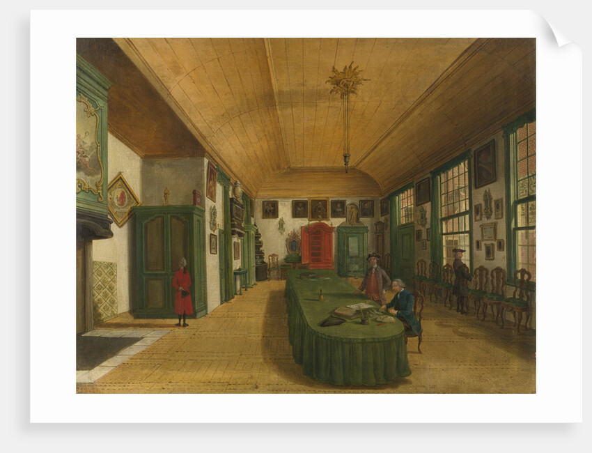 Interior of the Hall of the Art Is Obtained by Labor Society in Leiden, The Netherlands by Paulus Constantijn la Fargue