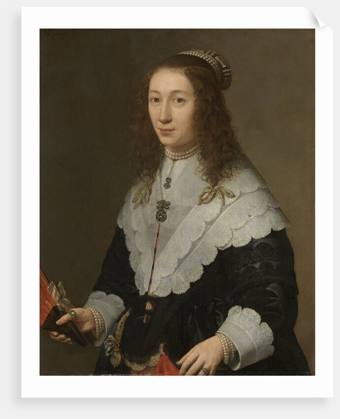Portrait of Catharina van Well, Wife of Guilliaam van Bleyswijk by Gerard van Kuijl