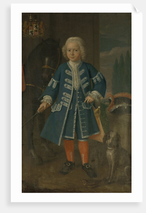 Portrait of Diederik van Hemert, Lord of Babyloniënbroek at six years of age by Harmen Serin