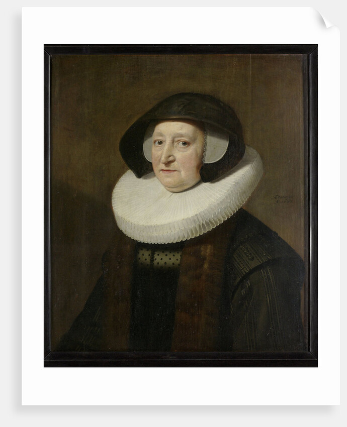Portrait of Maria Petitpas, second Wife of Johannes Wttenbogaert (Jan Uytenbogaert) by Workshop of Michiel Jansz van Mierevelt