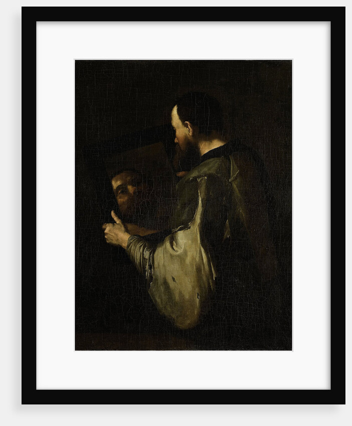 Philosopher with Mirror by Jusepe Ribera