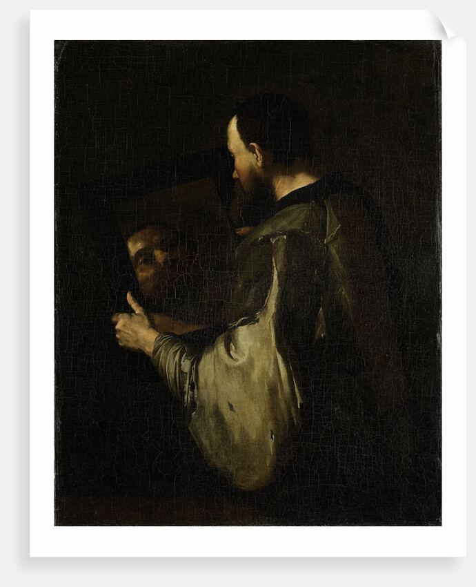 Philosopher with Mirror by Jusepe Ribera