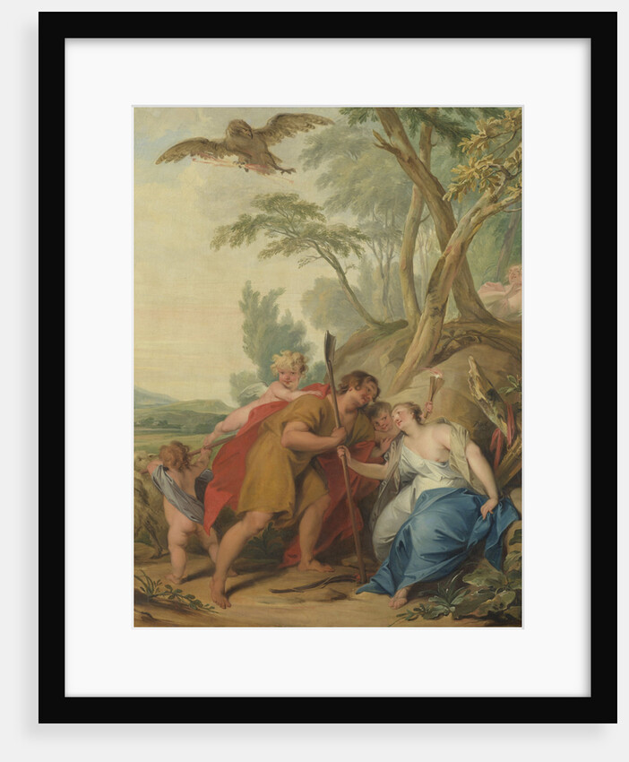Jupiter, Disguised as a Shepherd, Seducing Mnemosyne, the Goddess of Memory by Jacob de Wit