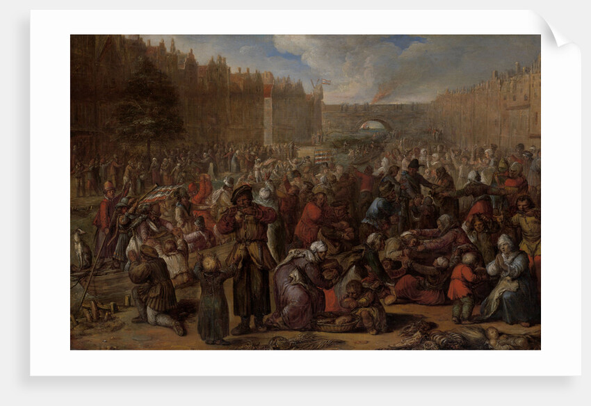 Distribution of Herring and White Bread at the Relief of Leiden The Netherlands, 3 October 1574 by Otto van Veen