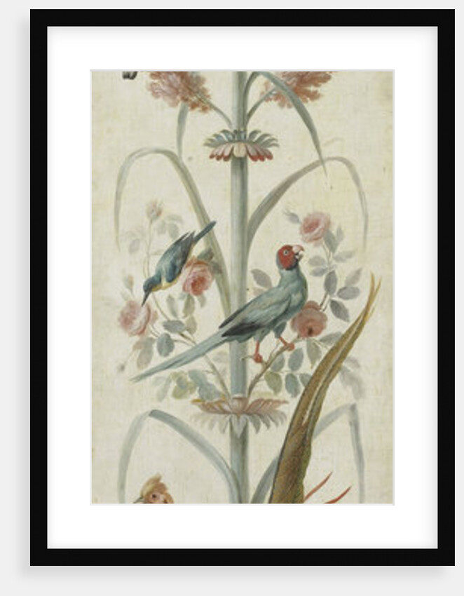 Decorative Depiction with Plants and Animals by Anonymous