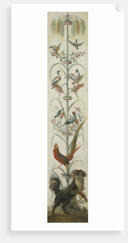 Decorative Depiction with Plants and Animals by Anonymous