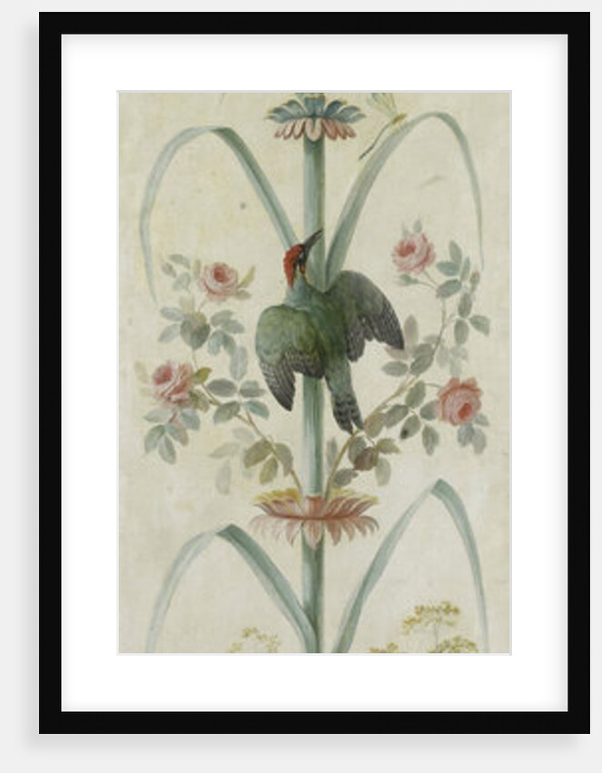 Decorative Depiction with Plants and Animals by Anonymous