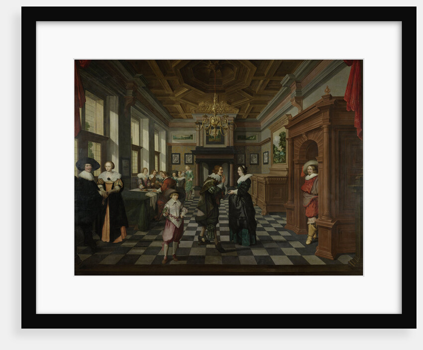 An Interior, One of a seven-part room decoration by Dirck van Delen