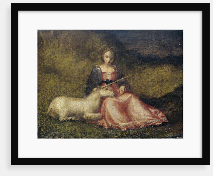 Woman with Unicorn by Anonymous