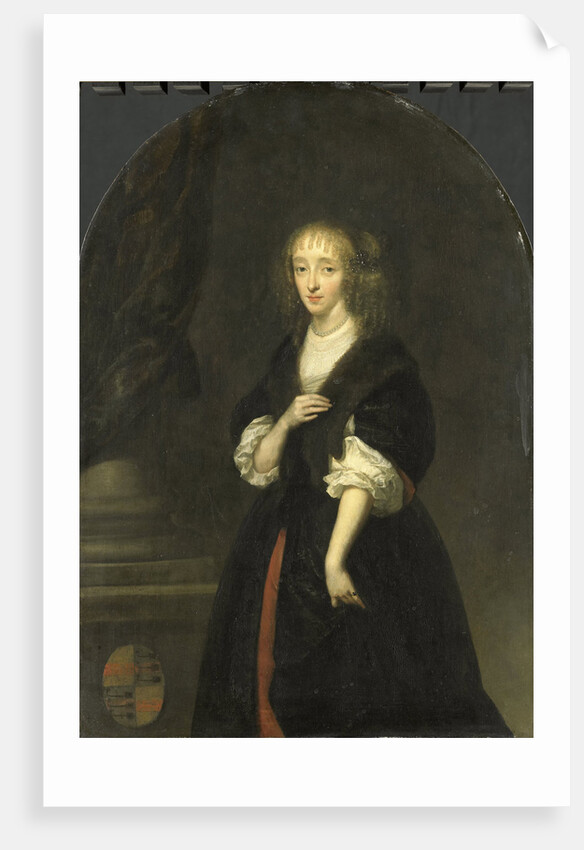 Portrait of Jacoba Bicker, wife of Pieter de Graeff by Caspar Netscher