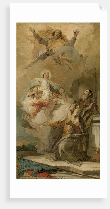 The Immaculate Conception (Joachim and Anna receiving the Virgin Mary from God the Father) by Giovanni Battista Tiepolo