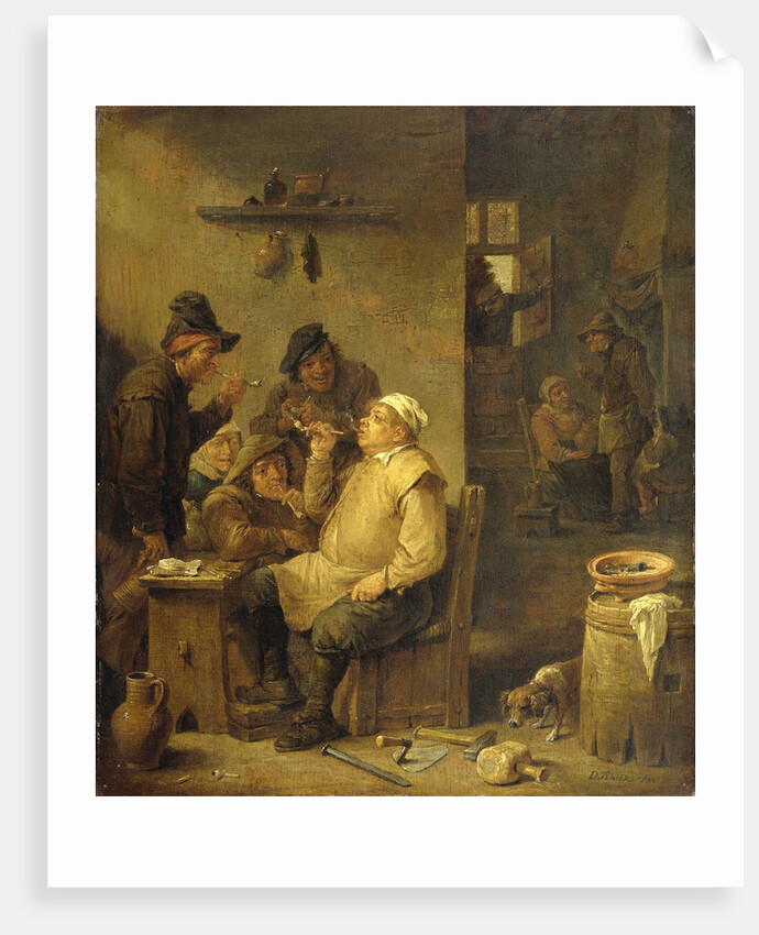 Bricklayer smoking a pipe by David Teniers II