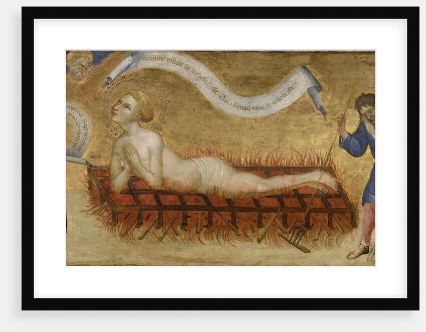 Martyrdom of Saint Lawrence, with Two Benedictine Nuns by Jacobello del Fiore