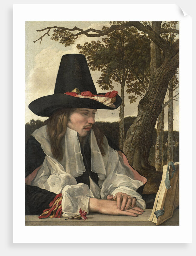 A Man Reading by Anonymous