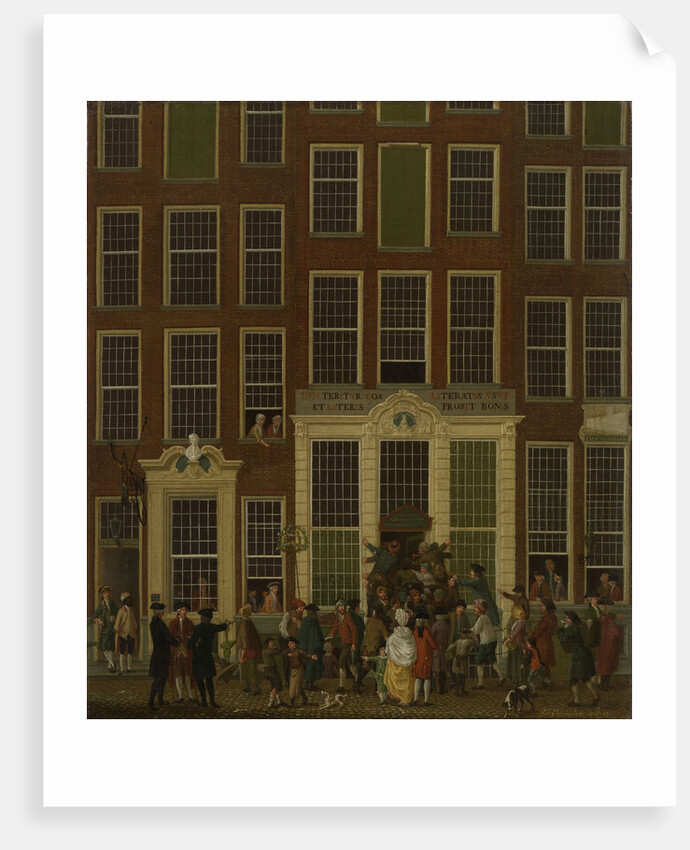 The Bookshop and Lottery Agency of Jan de Groot in the Kalverstraat in Amsterdam, The Netherlands by Isaac Ouwater