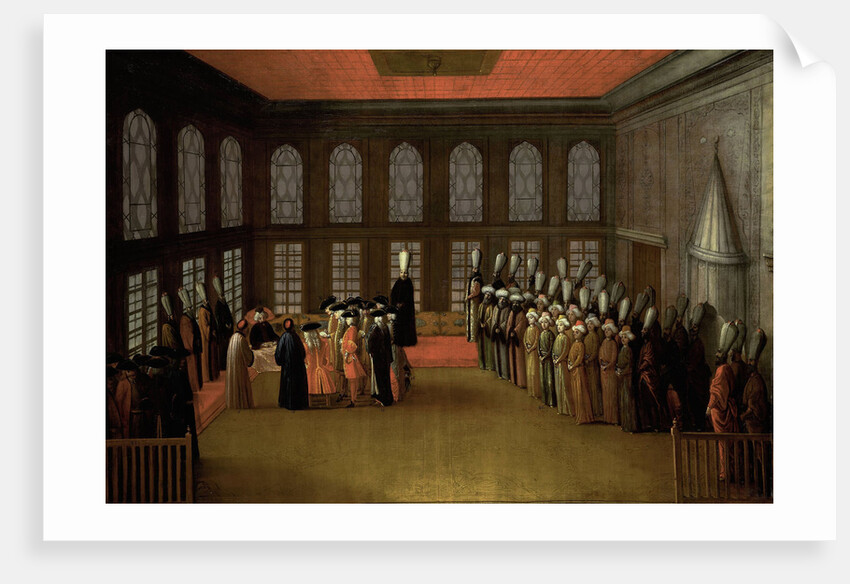 An Ambassador's Audience with the Grand Vizier in his Yali on the Bosporus (Ambassador Cornelis Calkoen, 12 August 1727) by Anonymous