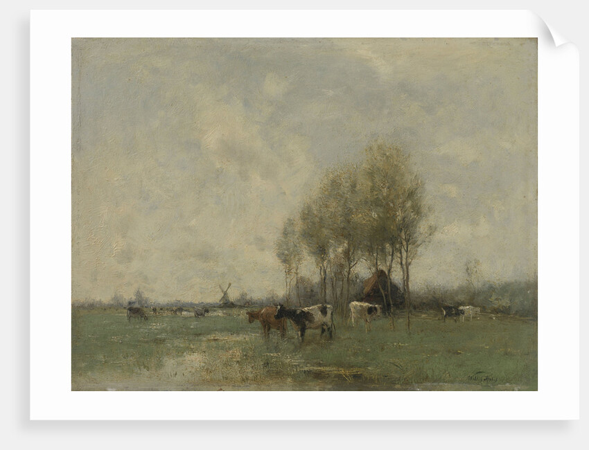 Meadow with cows by Willem Maris