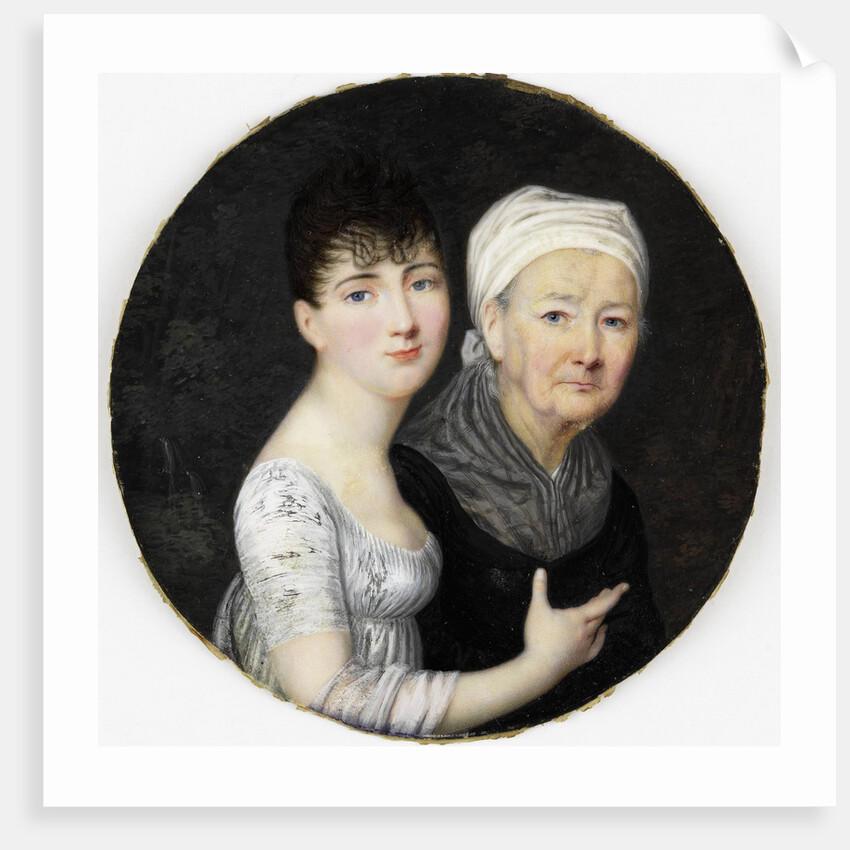 Portrait of an old and a young woman by Johns