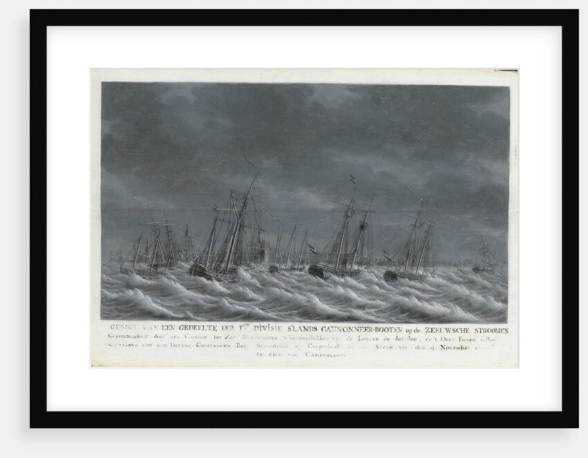 Batavian Fleet before Veere, 9 November 1800, The Netherlands by Engel Hoogerheyden