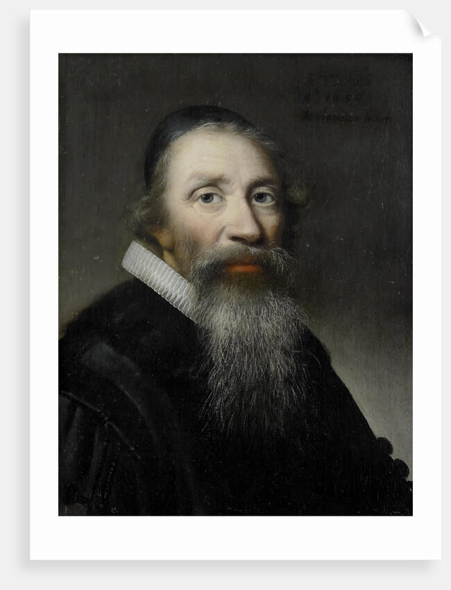 Portrait of a man, probably a clergyman by Anthonie Palamedesz.